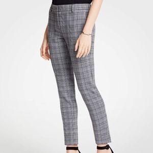 NWOT Ann Taylor Plaid Gray Pants